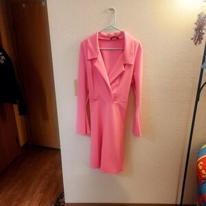 Sz 16 Boutique Elegant Pink Blazer Dress